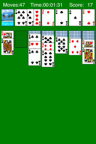 Solitaire (Klondike) ゲームのスクリーンショット