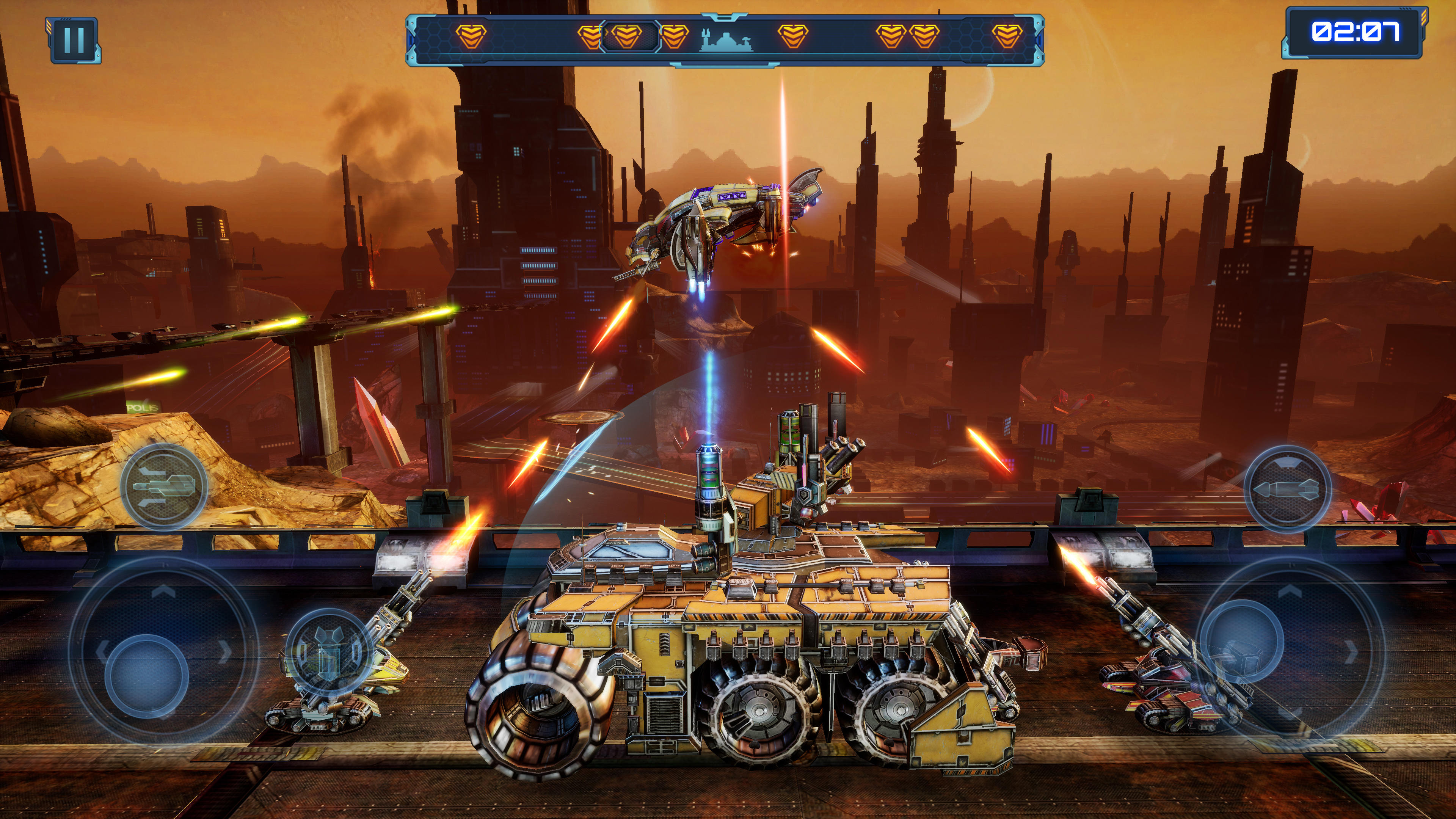 Red Siren: Robot and Mecha War Game Screenshot