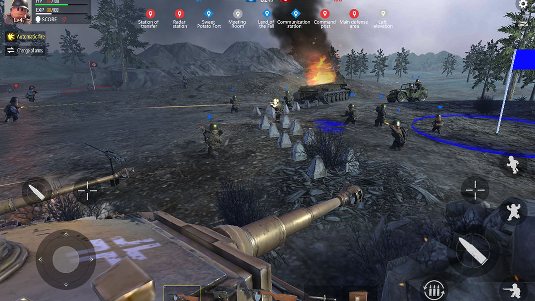 Screenshot of Ardennes Fury: WW2 FPS Guns