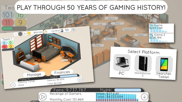 Screenshot of Game Studio Tycoon 2