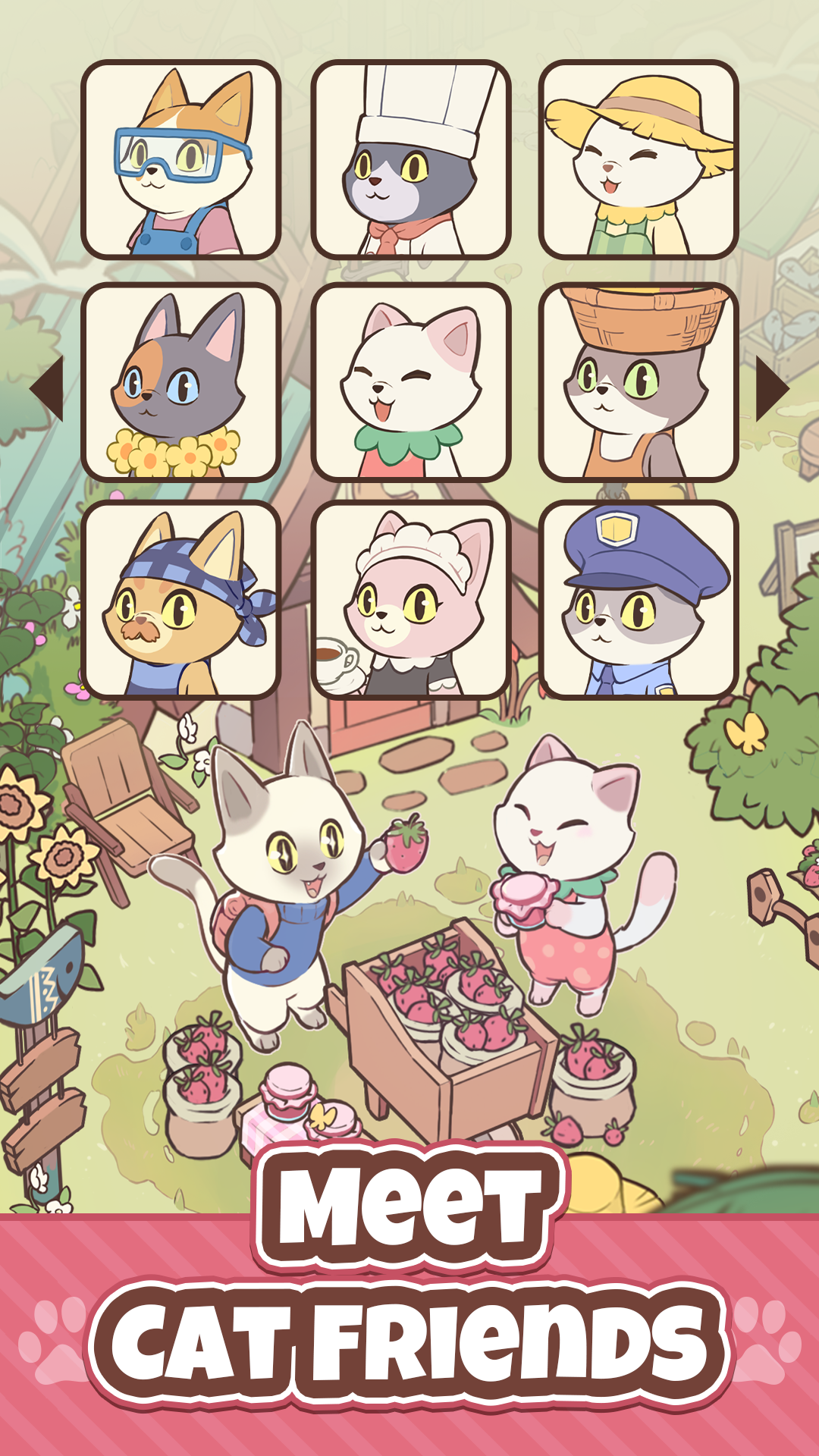 Merge Cat Town : Island Build Game Screenshot
