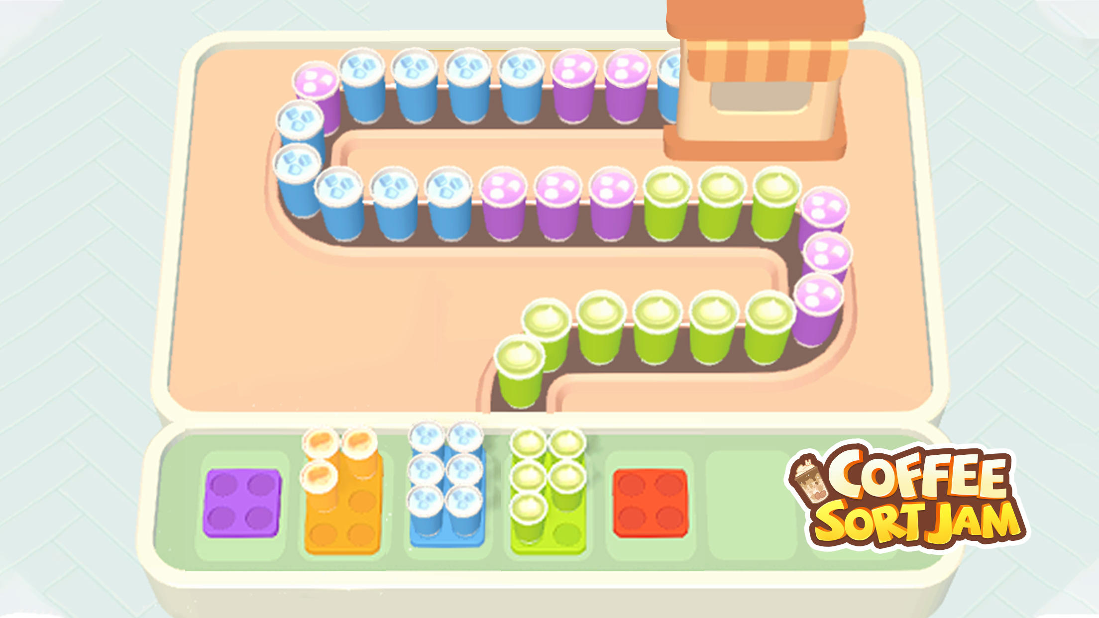 Coffee Sort Jam: Coffee Games Game Screenshot