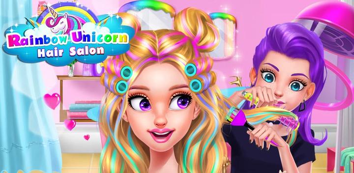 Banner of Rainbow Unicorn Hair Salon 