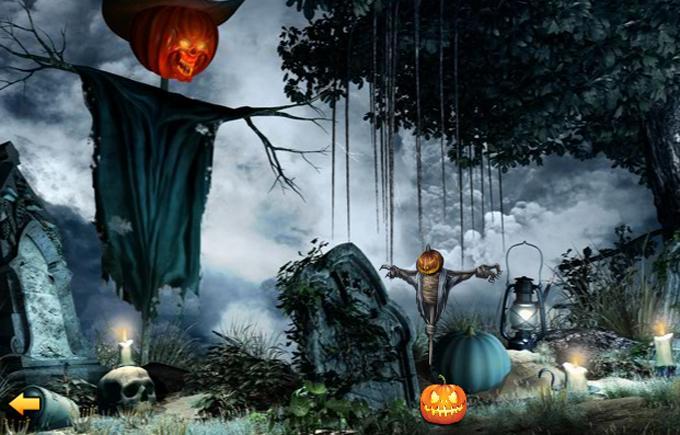 Cuplikan Layar Game Escape Halloween Cementry 2