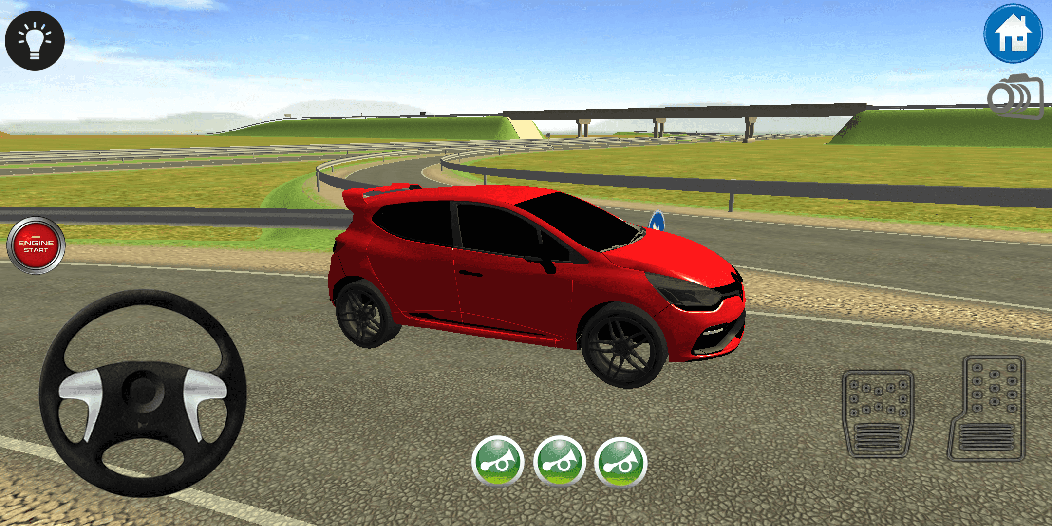 Captura de Tela do Jogo Clio Simulator 3D Car Game