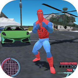 Spider Rope Hero Super World Street Crime Gangstar