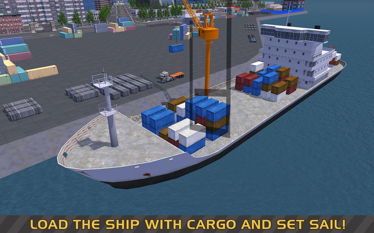 Screenshot 1 of Truck & Crane SIM: Nave da carico 1.4