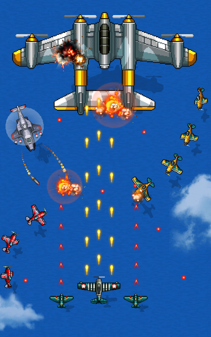 1945 공군: 슈팅 비행기게임 - 고전게임 게임 스크린 샷