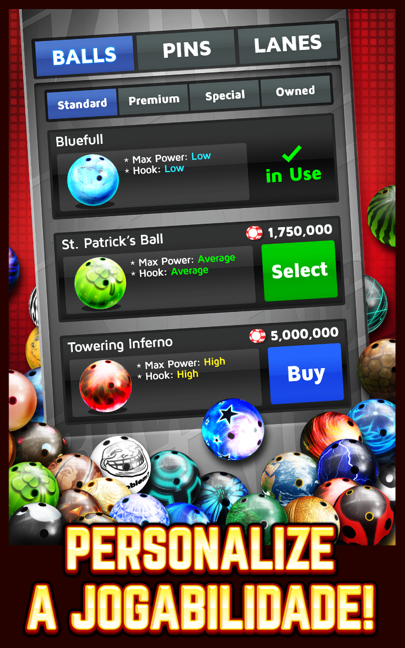 Captura de Tela do Jogo Bowling King