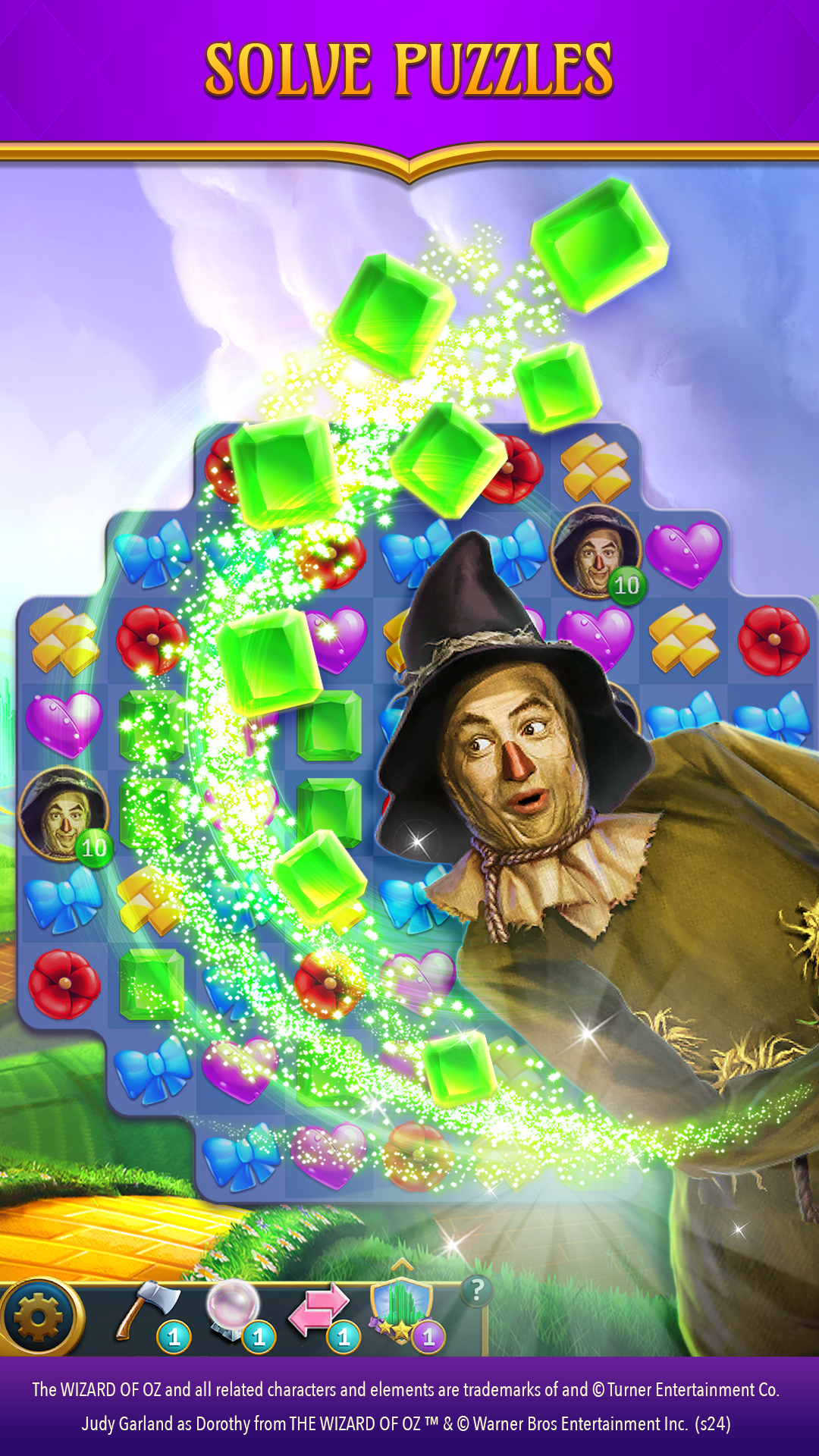 Cuplikan Layar Game The Wizard of Oz Magic Match 3