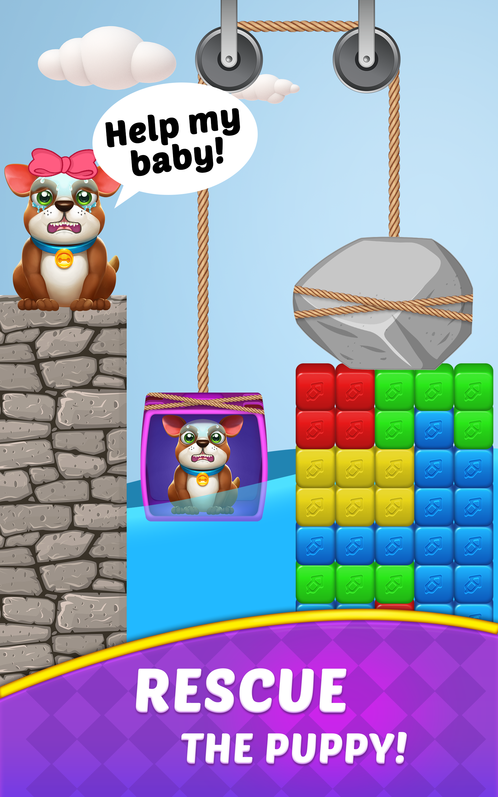 Cube Blast Journey: Toon & Toy Game Screenshot