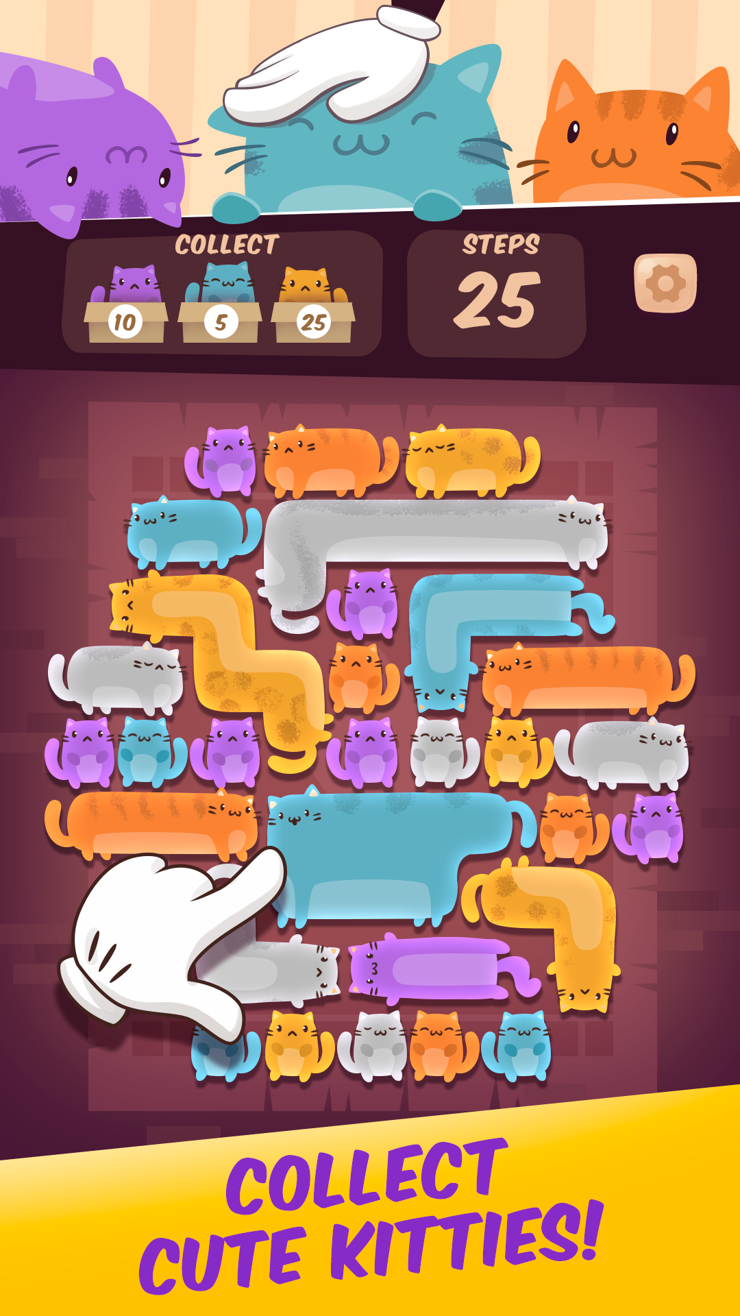 Cat Cafe: Matching Kitten Game Game Screenshot