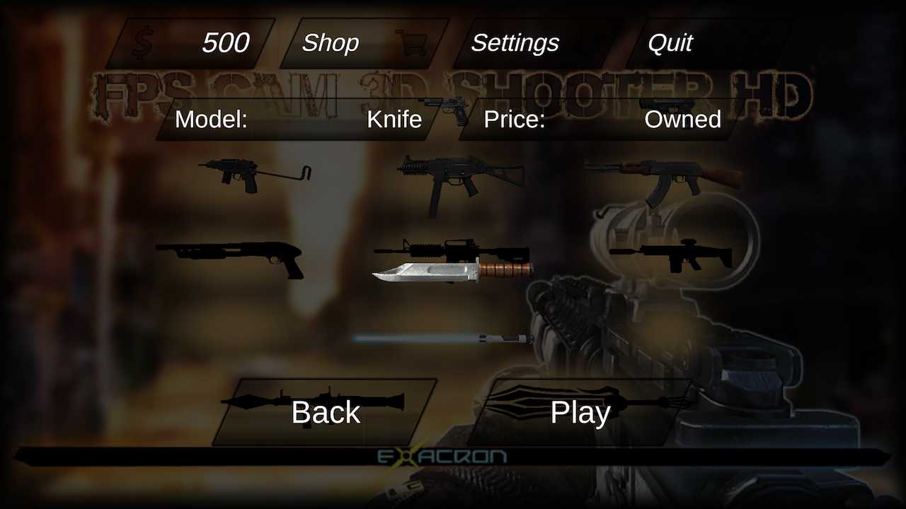 FPS Cam 3D Shooter HD Game Screenshot