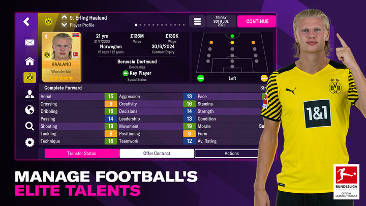 Screenshot 1 of ဘောလုံးမန်နေဂျာ 2022 မိုဘိုင်း 