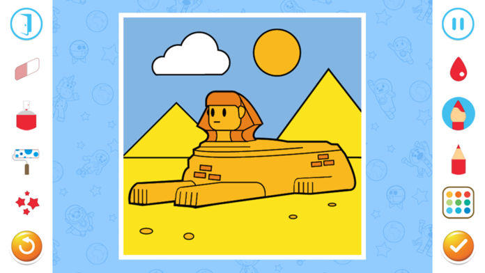 Go Jetters Colouring Game Screenshot