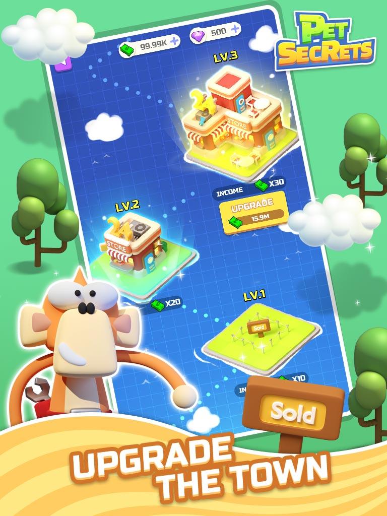 Pet Secrets:Idle Tycoon - Build Your Secret Base Game Screenshot