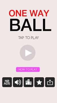 One Way Ball Game Screenshot