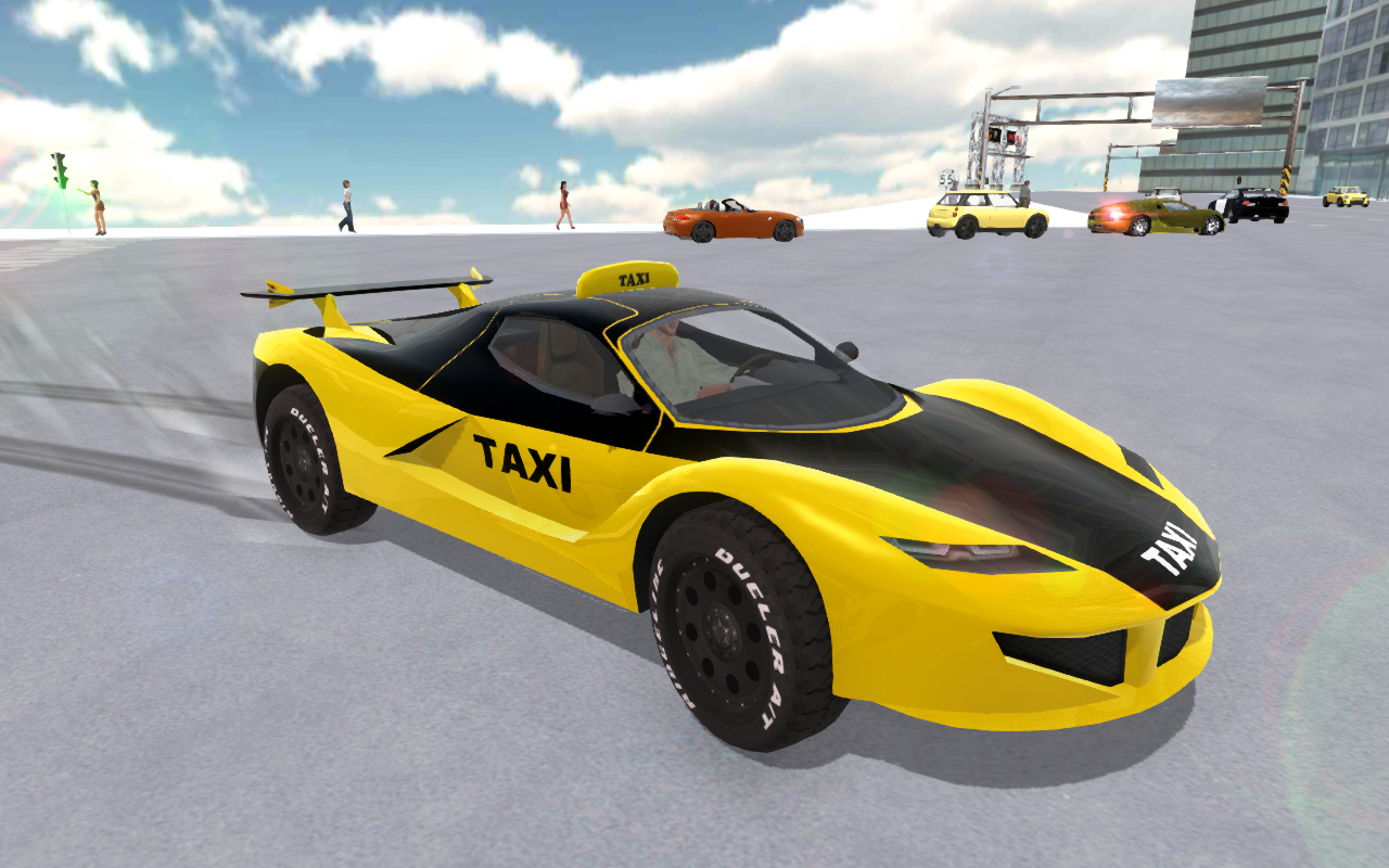 City Taxi Cab Driving Simulator Game Screenshot