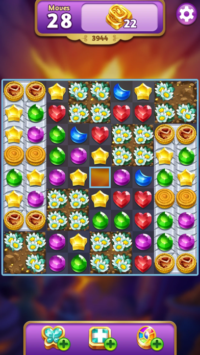 Genies & Gems: Puzzle & Quests Game Screenshot