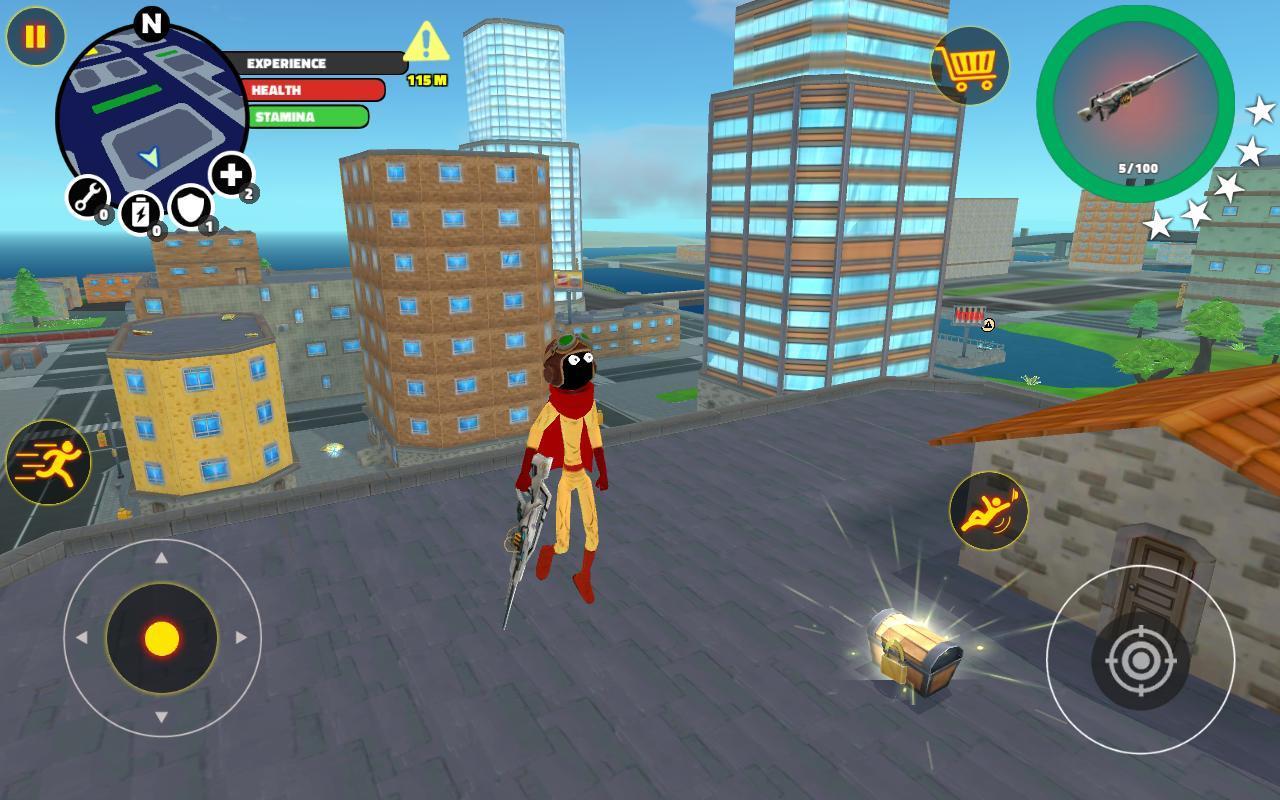 Stickman Superhero Game Screenshot