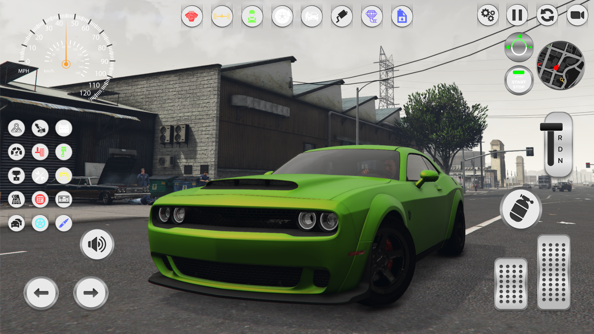 Race Muscle: Dodge Challenger 게임 스크린샷