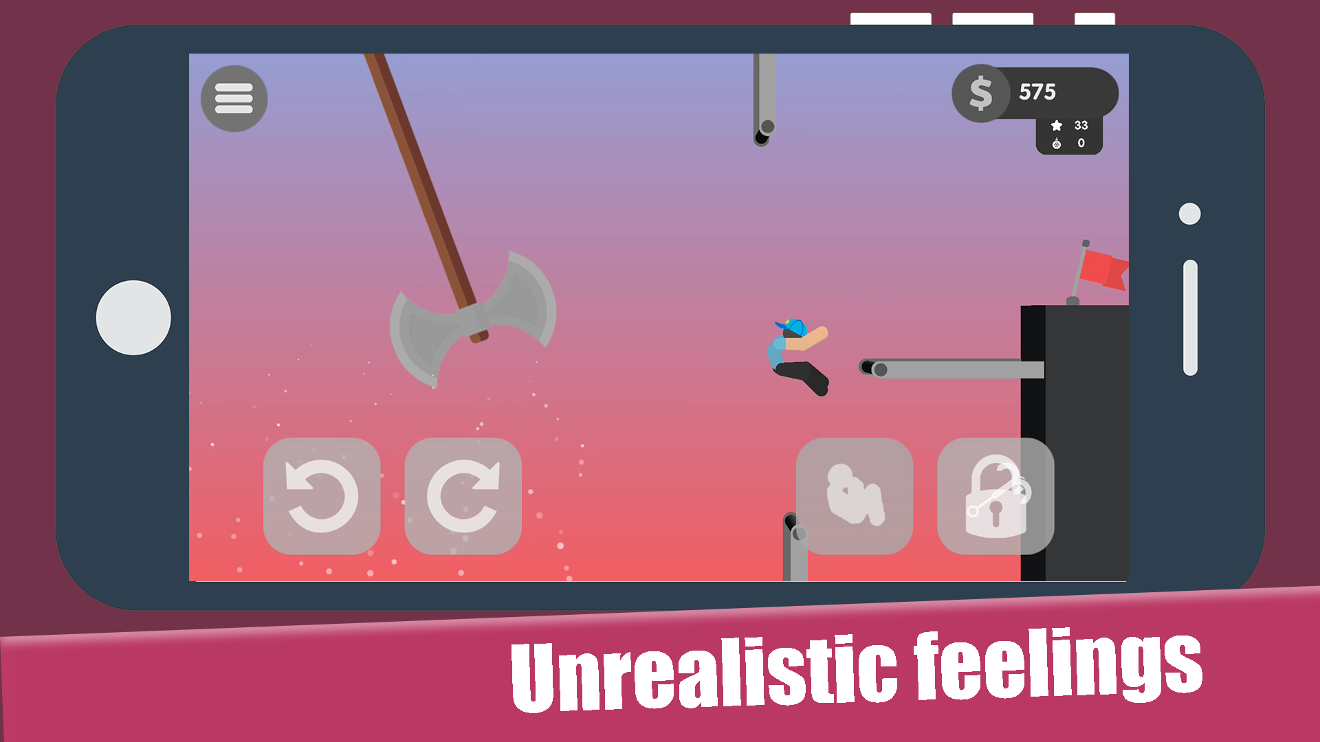 Screenshot of Stickman flip on the bar 2