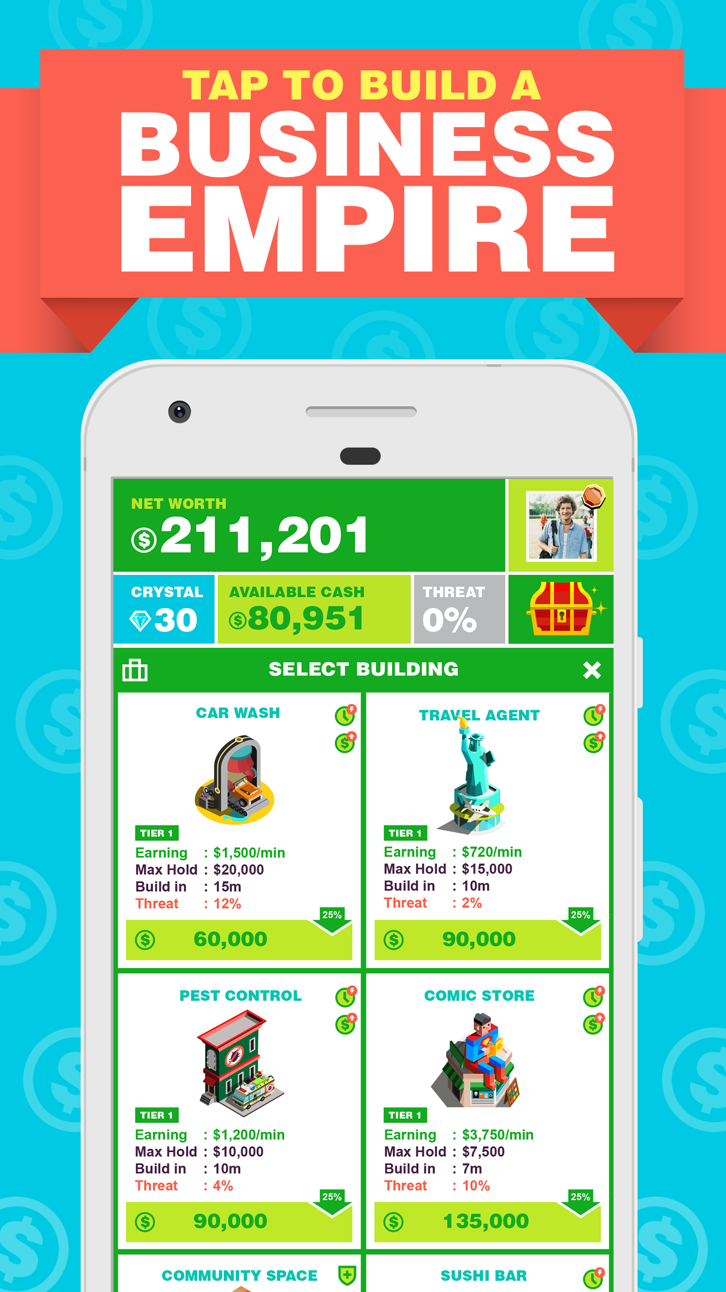 Captura de Tela do Jogo Billionaire Capitalist Tycoon