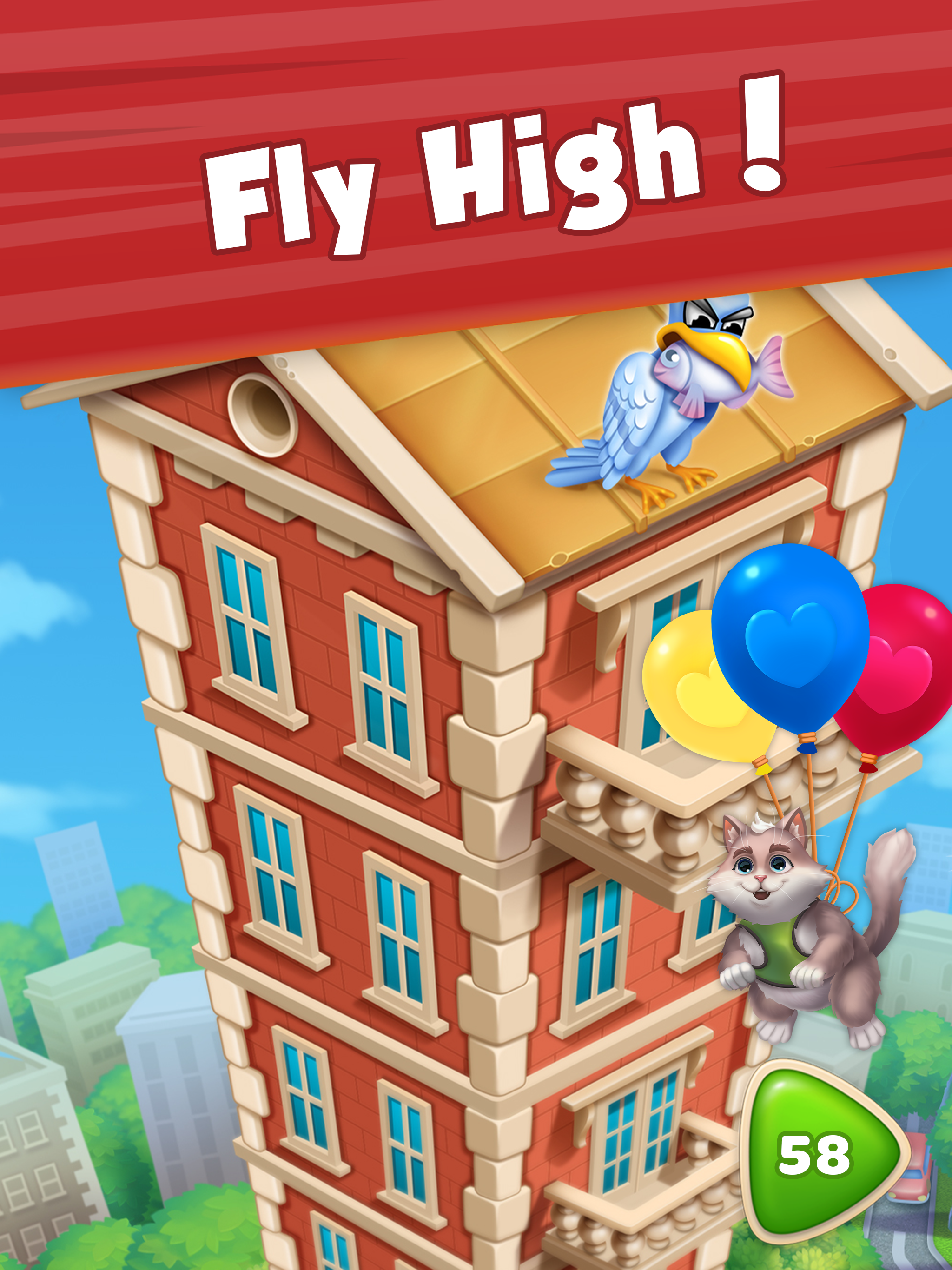 Cuplikan Layar Game City Kitty Match