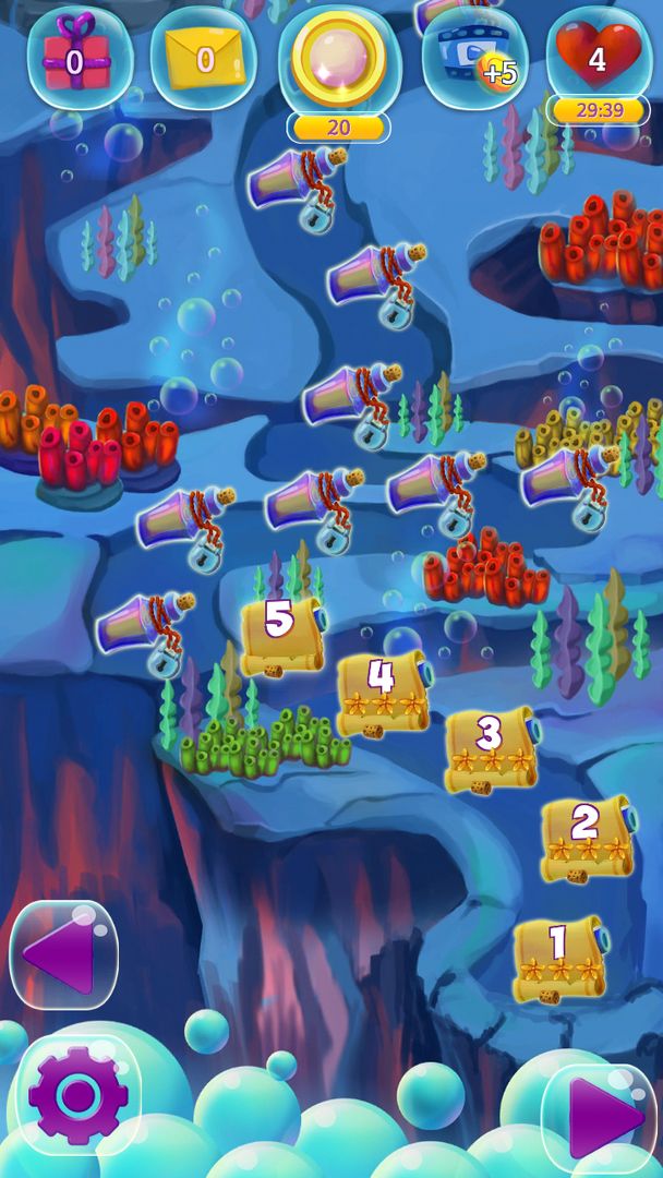 Ocean Match 3: Sea Quest ภาพหน้าจอเกม
