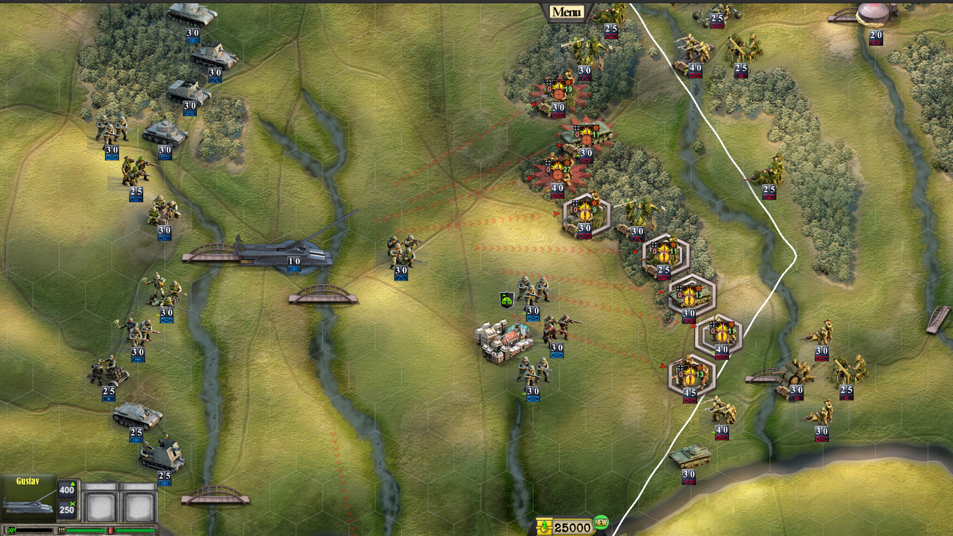 Screenshot of Frontline: Panzers & Generals