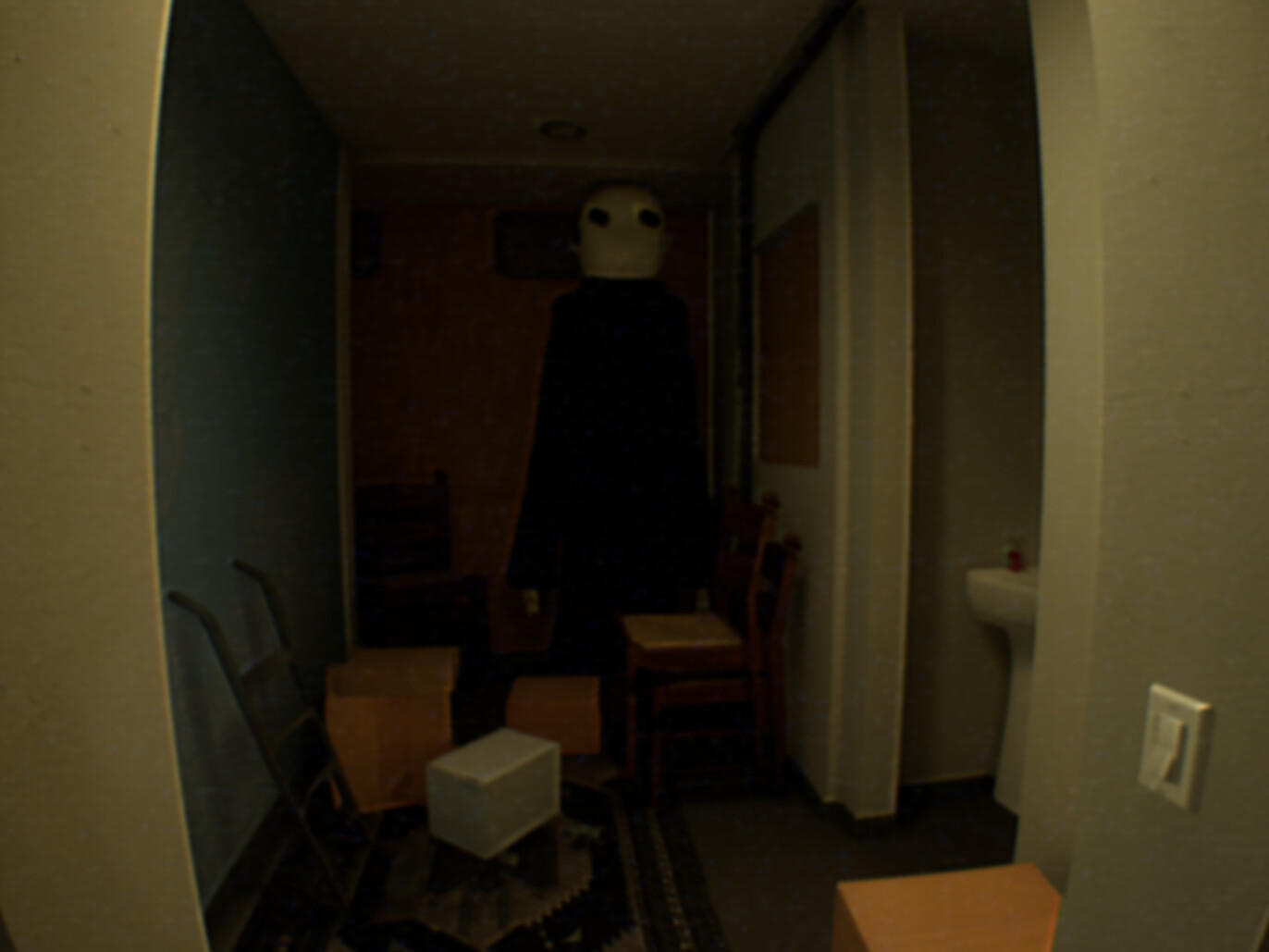 SCP-173 in The Backrooms (found footage) 