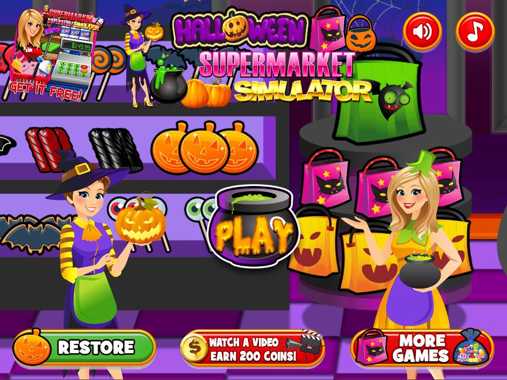 Halloween Supermarket Grocery遊戲截圖