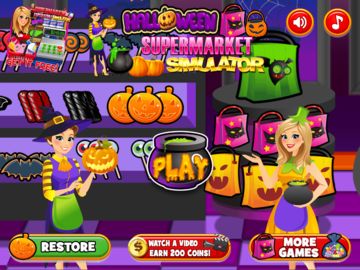 Halloween Supermarket Grocery Game Screenshot