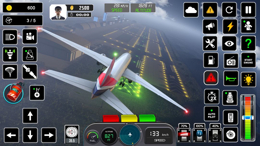 Pilot Flight Simulator Games ภาพหน้าจอเกม