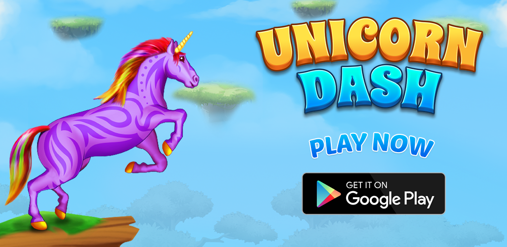 Banner of Unicorn Dash Run - Horse Game 