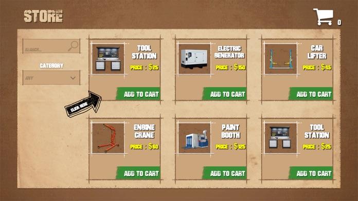 Auto Garage Simulator Game Game Screenshot