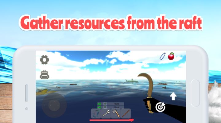 Screenshot 1 of Raft Survival simulator: សិប្បកម្ម & រស់រានមានជីវិត 6.0