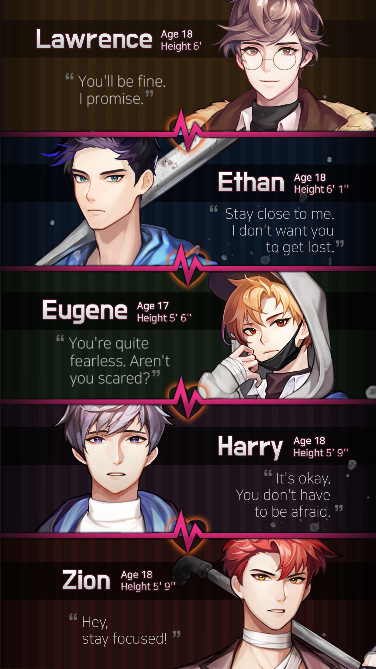 Dangerous Fellows:Otome Game Game Screenshot