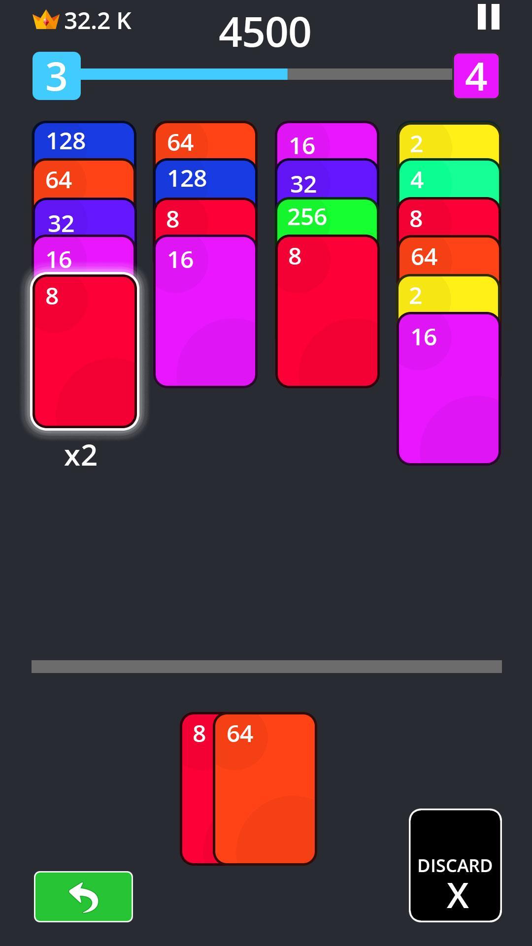 Twenty48 Solitaire - 2048 solitaire Game Screenshot