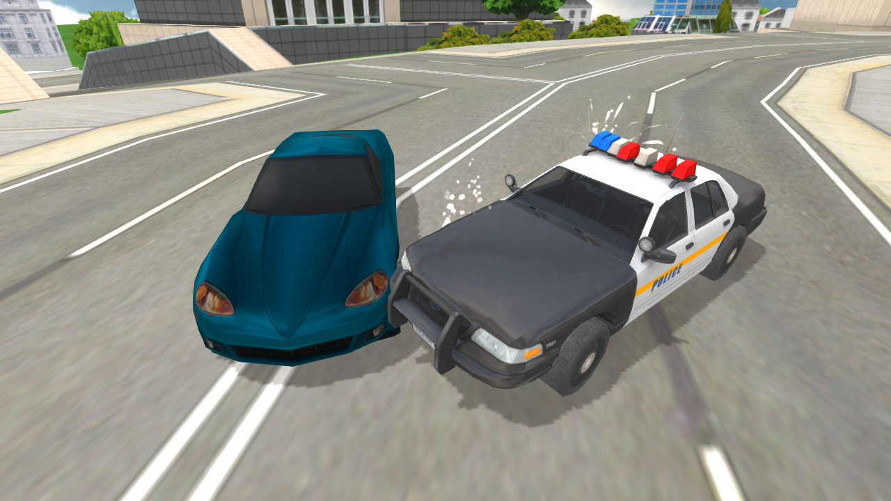 Cuplikan Layar Game Police Car Crazy Drivers