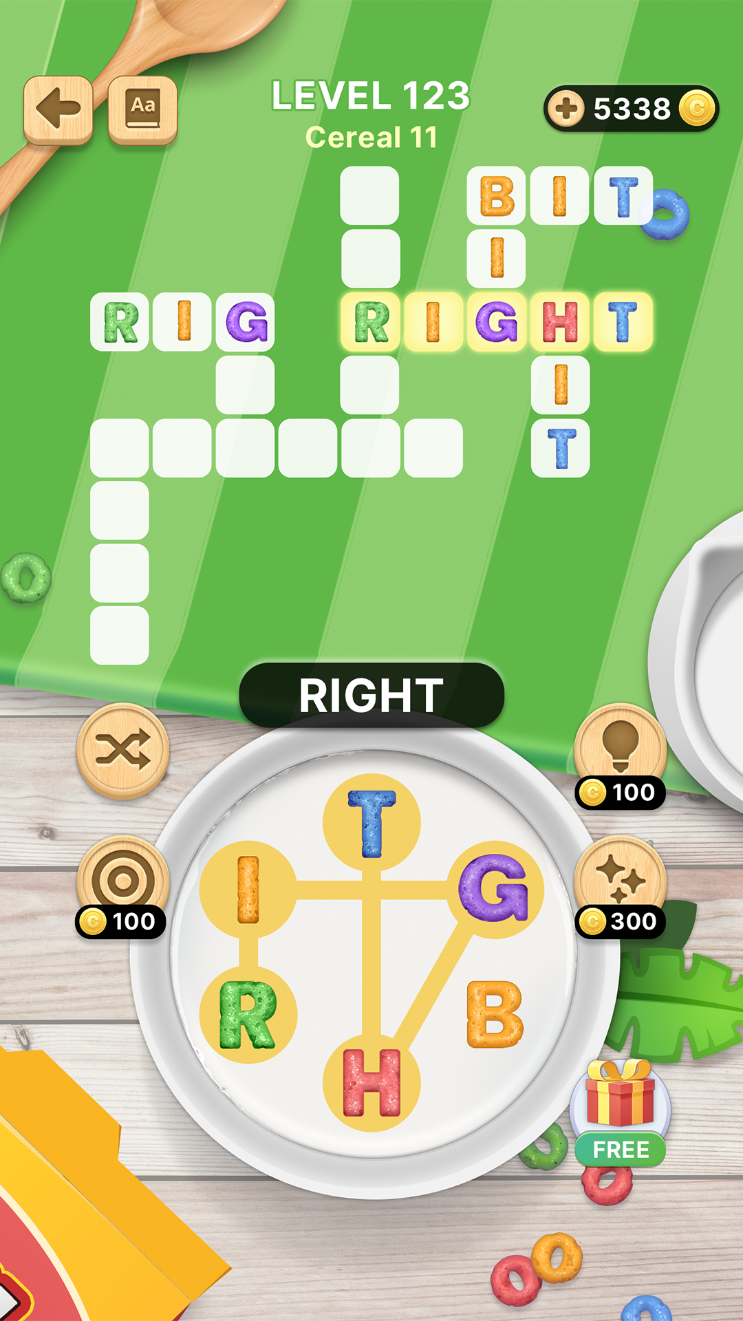 Word Cereal: cross & anagram Game Screenshot