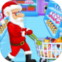 Icon of Santa Supermarket Shopping