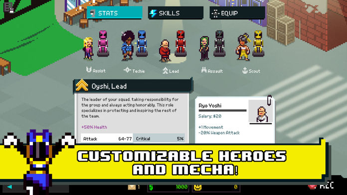 Screenshot of Chroma Squad