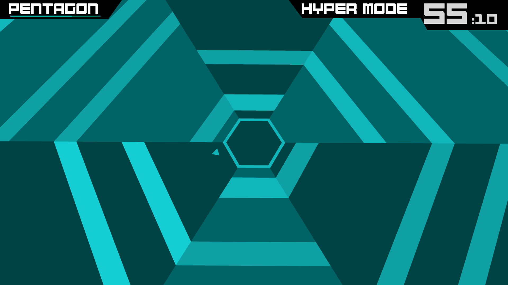 Super Hexagon 게임 스크린 샷