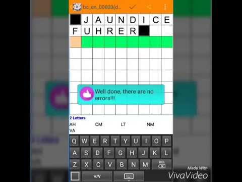 Screenshot of the video of Fill ins puzzles word puzzles