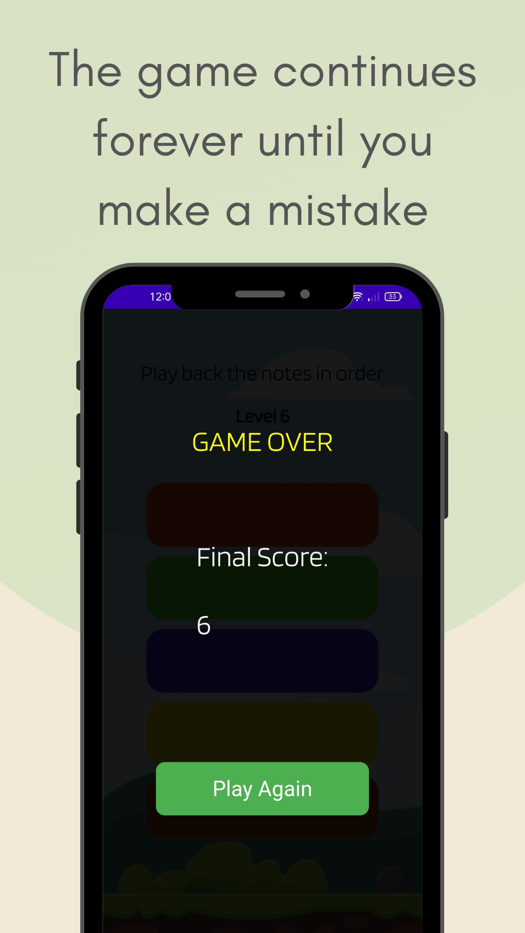 Simon Five screenshot game