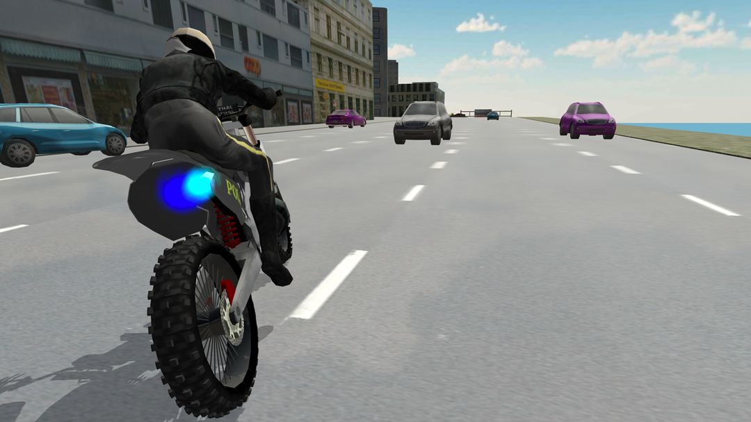 Police Motorbike Driving ภาพหน้าจอเกม