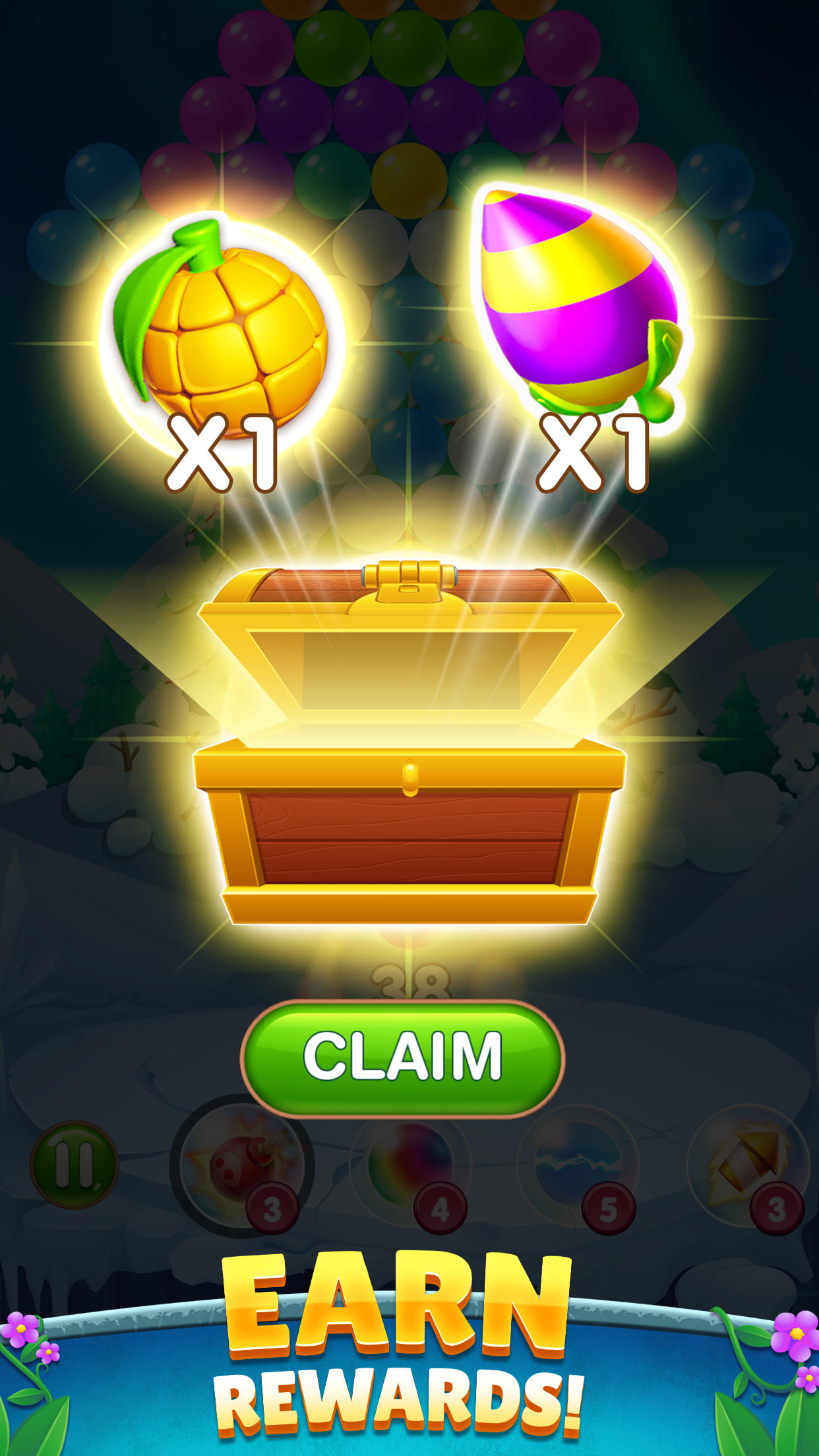 Woodland Bubble Pop Game Screenshot