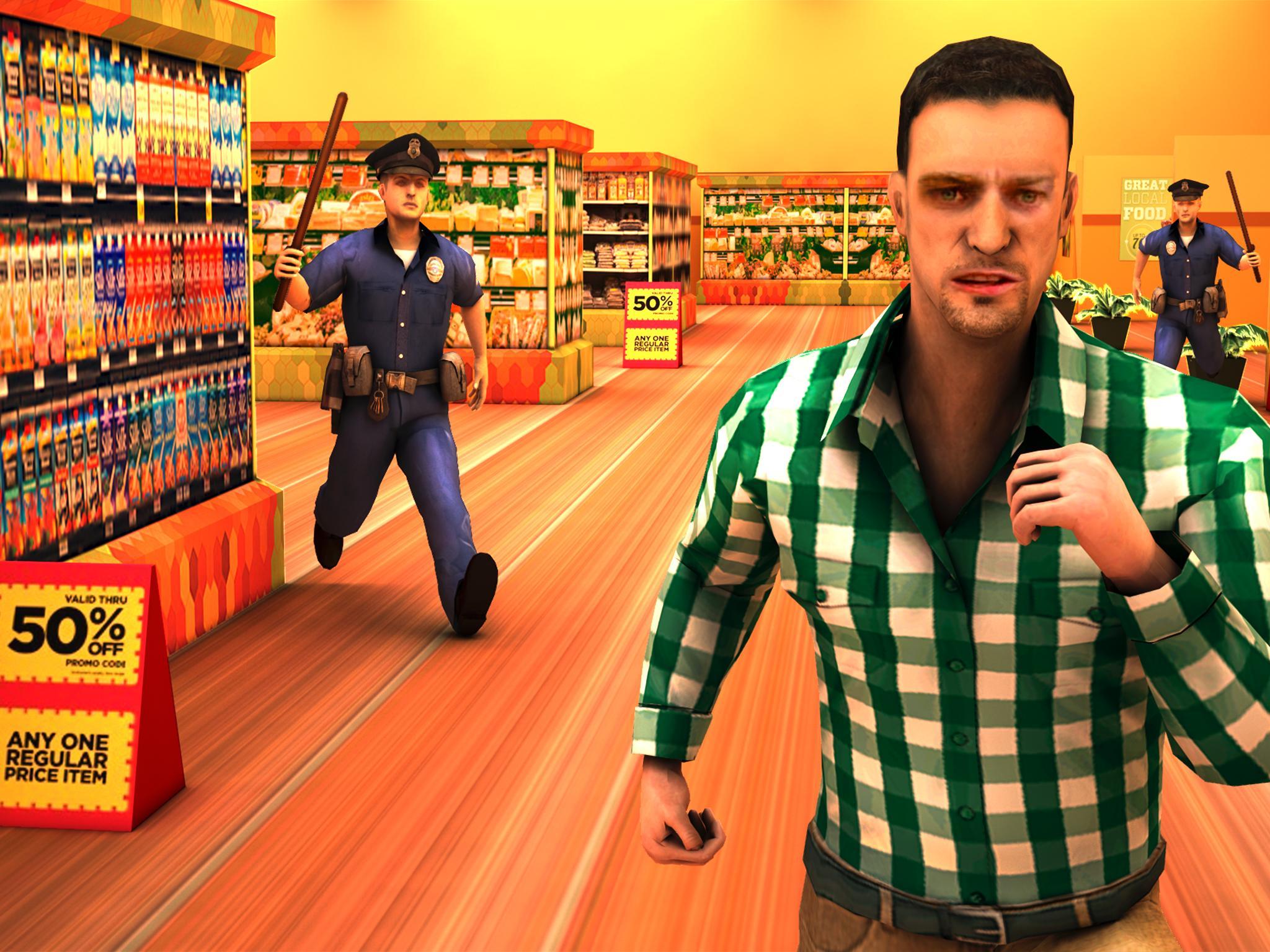 Supermarket Escape Dash 게임 스크린샷