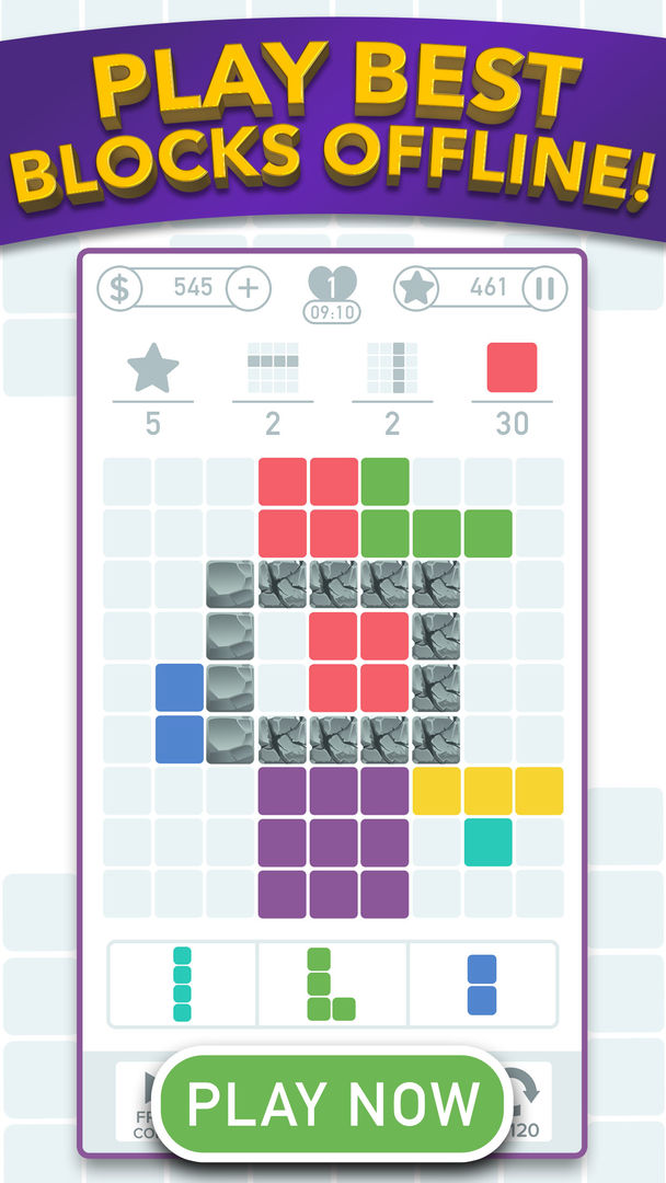 Screenshot of Color Blocks Block Puzzle App